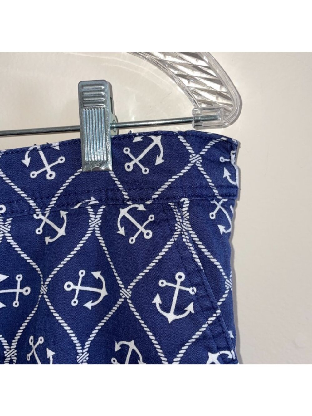 Karen Scott Anchor Skort Size 10 Blue White Nautical - Picture 3 of 6